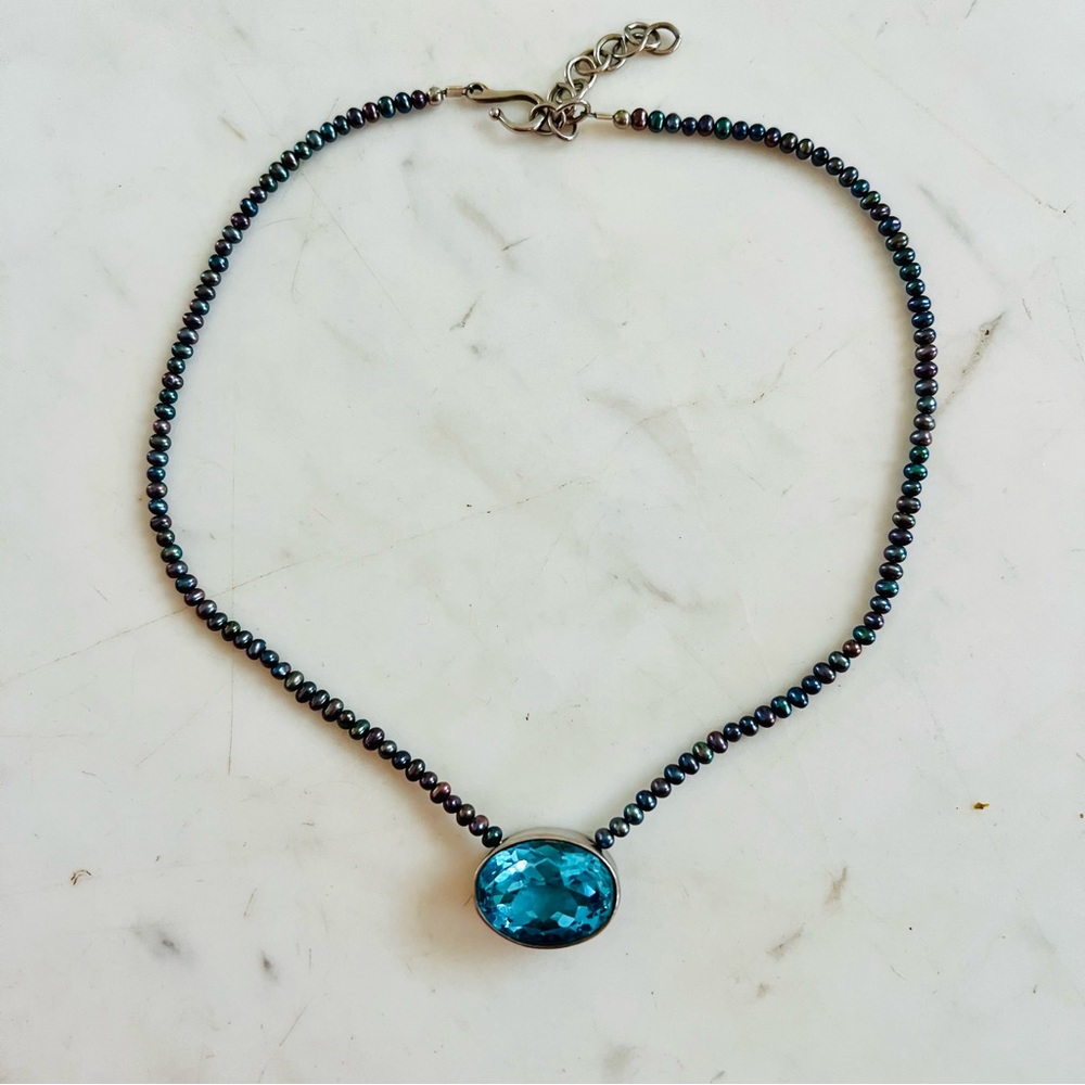 Dina Mackney Pearl & Gemstone Necklace